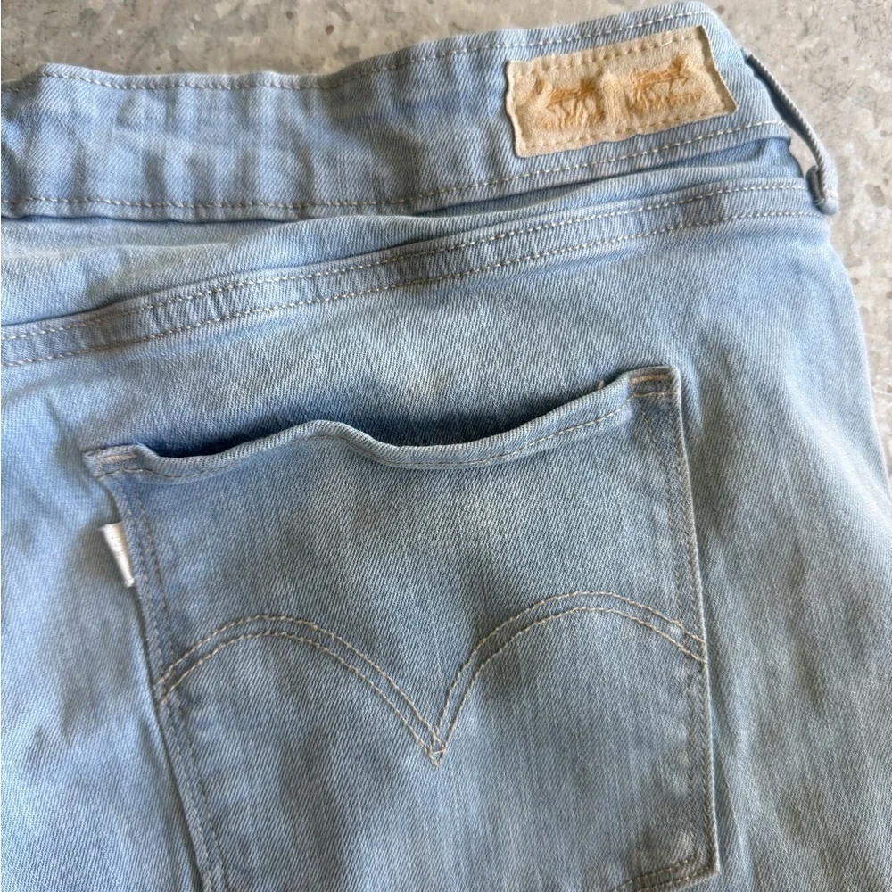 Levi's Light Blue Denim Bermuda Shorts